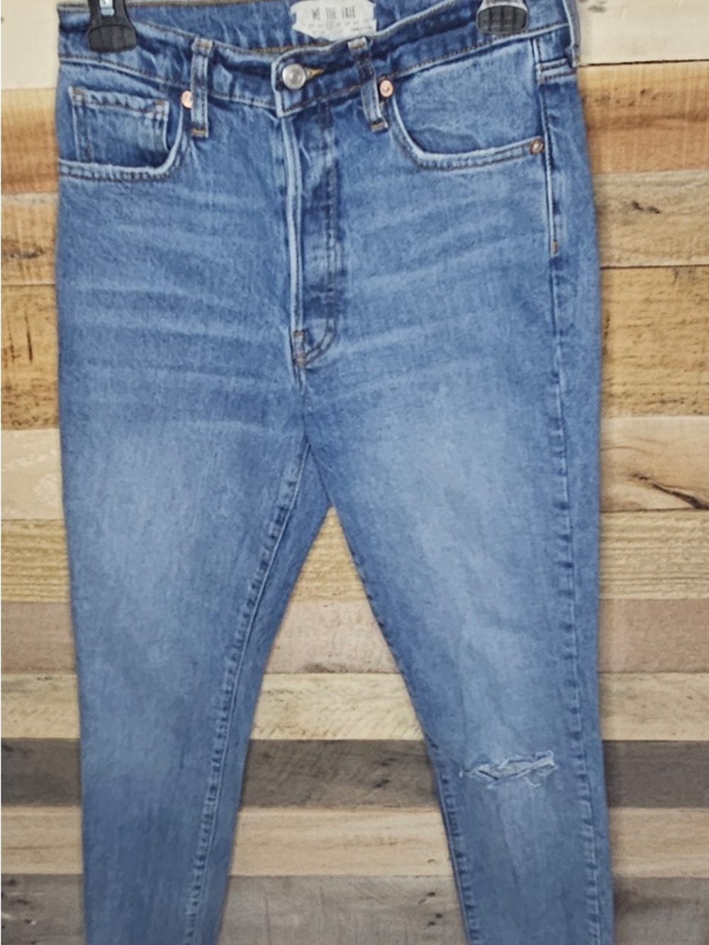 We the Free Light Wash High-Rise Skinny Jeans - Blue